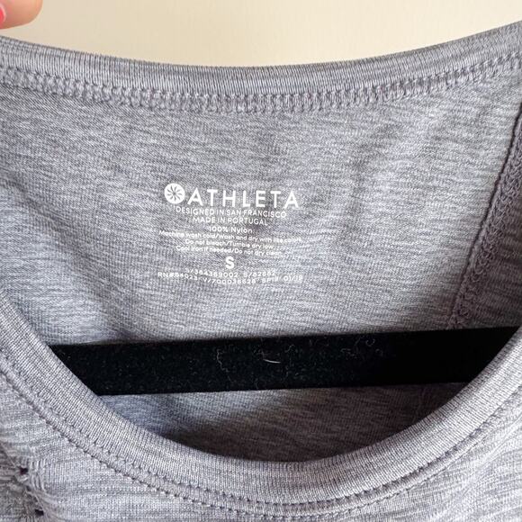 Athleta Grey Foothill Seamless Open Cross Back Tank Top - Small - Picture 4 of 7